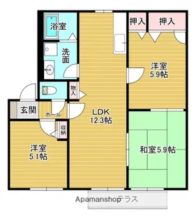 SACURAハイツ【102号室】の間取り