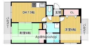 バーベナ光台I棟【2階】の間取り