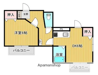 アッツエリB棟【1階】の間取り