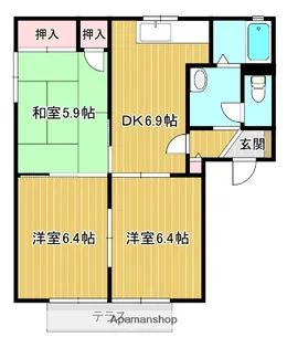 3DKの間取り画像