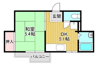 タウニィアローザB【2階】の間取り