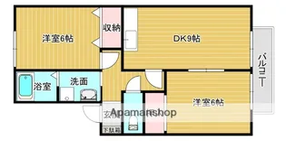 アベニュー祝園【2階】の間取り