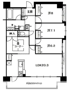 パデシオン祝園スターゲートシティー【912号室】の間取り