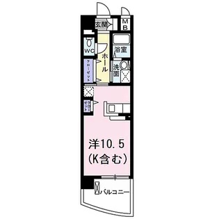 EXE VILLA WEST【6階】の間取り