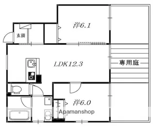セントロイエル エス【D号室】の間取り