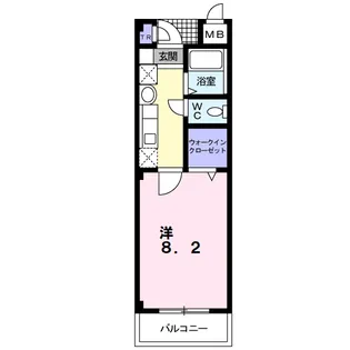 Kー11 ほうその【2階】の間取り