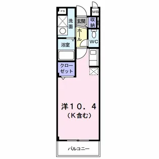 ジェルメ【1階】の間取り