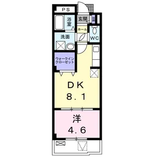 セイバリーヒル【106号室】の間取り