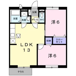 グランドフォレスト【1階】の間取り