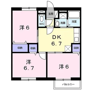 グランドフォレスト【2階】の間取り