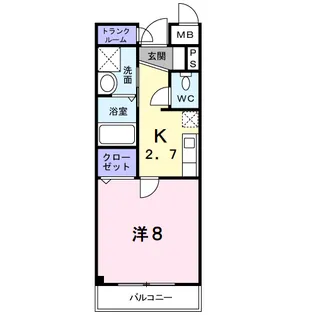 グリーンピア中川Ⅱ号館【2階】の間取り