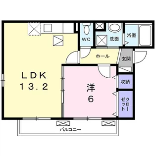 エクセラン ソワ【1階】の間取り