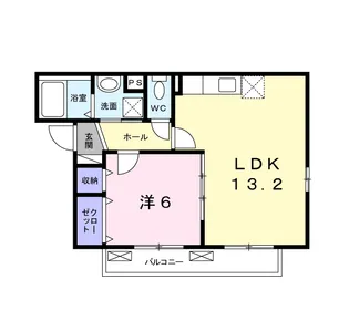 エクセラン ソワ【2階】の間取り