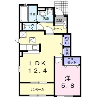 セントラルヒルズⅡ【1階】の間取り
