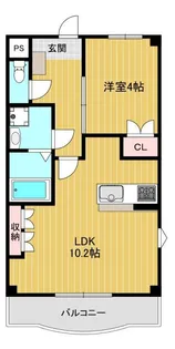 フェニックス中島【401号室】の間取り