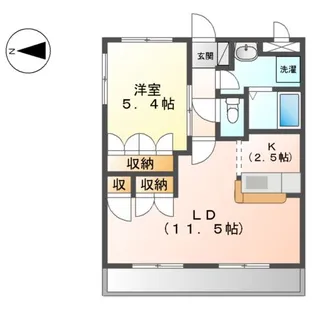 GREEN TEA (グリーンティ)【205号室】の間取り
