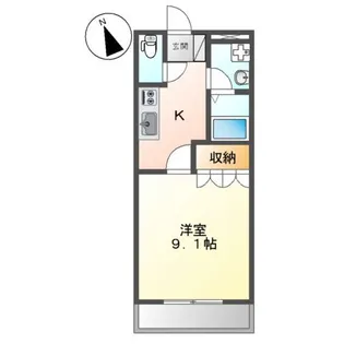 GREEN TEAⅡ【2階】の間取り