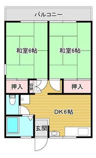 ワイズビレッジ【1階】の間取り