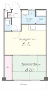 カサベルテ【1階】の間取り