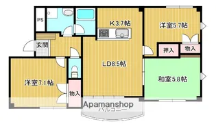 ラヴェイル京都【3階】の間取り