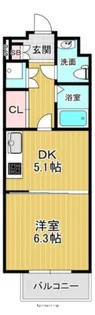 木津南パークサイドヴィレッヂ【2階】の間取り