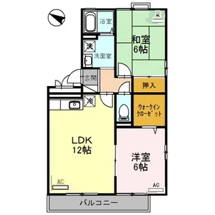 リビングタウン木津南 A棟【A301号室】の間取り