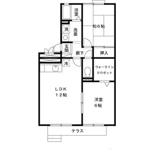リビングタウン木津南 A棟【1階】の間取り