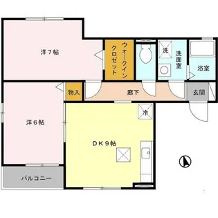 セジュール・リンデン【1階】の間取り