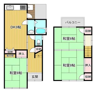 京都府宇治市小倉町神楽田【一戸建】の間取り