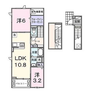ノースヴィレッジ【3階】の間取り