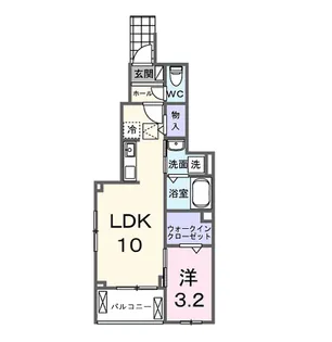ノースヴィレッジ【1階】の間取り