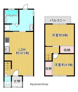 京都府城陽市平川中道表【一戸建】の間取り