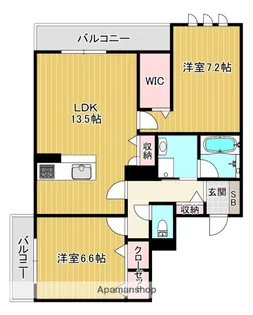 ミラーエステートイーストビル【3階】の間取り