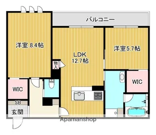 ミラーエステート イーストビル【3階】の間取り
