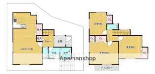 京都府京田辺市薪里ノ内【アパート】の間取り