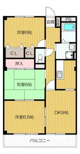ライブリー州見【303号室号室】の間取り