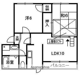 ウィステリアB棟【2階】の間取り