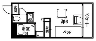 レオパレスEAST FIELD 精華【305号室】の間取り