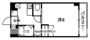 CRECER京田辺【1階】の間取り