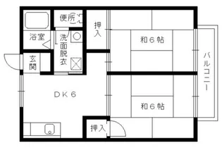 セジュール伊勢田【206号室】の間取り