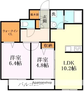 シャーメゾン・シグマ【2階】の間取り