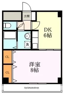 サンタウン宇治【501号室】の間取り