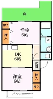 フラッツ北山【1階】の間取り
