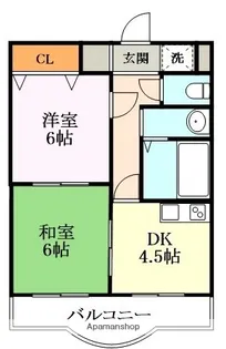 ロイヤル宇治【308号室】の間取り