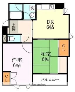 ハウスローゼンガーデン【208号室】の間取り