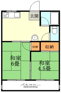 京都府宇治市木幡北島【アパート】の間取り