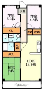 プレスティージ黄檗【1階】の間取り