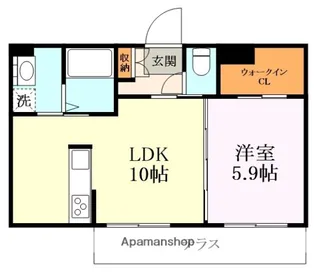 鱗茗苑【1階】の間取り