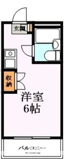 1Kの間取り画像