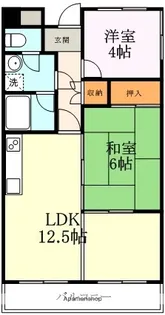 ロイヤルオーク【106号室】の間取り